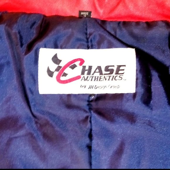 Vintage Women's Jeff Gordon #24 DuPont Red Leather NASCAR Jacket Sz Medium - Picture 6 of 7